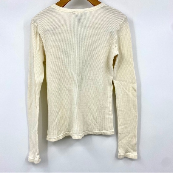 Abercrombie & Fitch embroidered thermal crop top L - Picture 2 of 7